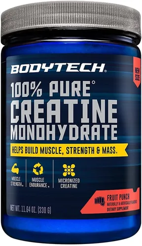 Miniatura 11 de BODYTECH Polvo de Monohidrato de Creatina 100% Puro - Micronizado para Máxima Absorción - Apoya la Fuerza Muscular y Potencia de Salida - Sin Sabor
