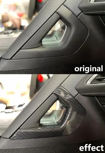 Miniatura 4 de Para C7 Corvette Fibra de Carbono Control Central Reposabrazos Cubierta Accesorios para 2014-2019 Chevrolet Corvette C7