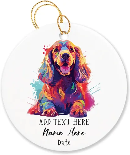 Miniatura 10 de Adorno personalizado de Chow Chow Chow de Navidad 2025, regalo de adorno de árbol de Navidad para amantes de los perros, adorno único de Navidad