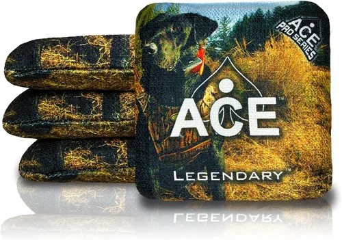 Miniatura 12 de Legendario Bolsos Cornhole ACE Pro + Kits PRO De doble lado, resbaladizos y pegajosos para todo clima Bolsa de descanso opcional y estuche