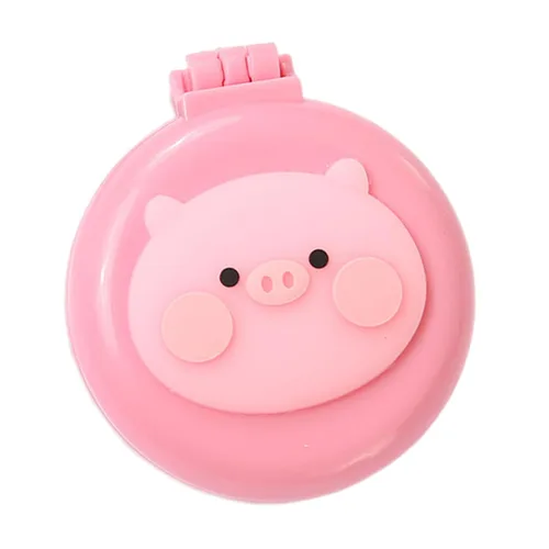 Miniatura 9 de Cepillo de pelo de viaje, peine de bolsillo con mini espejo, cepillos de pelo plegables compactos, redondos, mini peine de masaje compacto