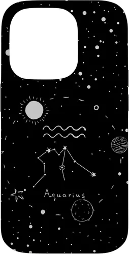 Miniatura 16 de Funda estética con signo del zodiaco celestial para iPhone 12 mini Acuarario