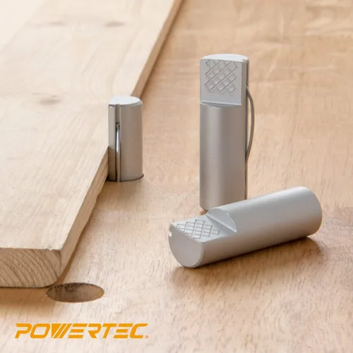 Miniatura 4 de POWERTEC 2 unidades de banco de aluminio con resorte para agujero de perro de banco de 3/4 pulgadas, banco para carpintería, se adapta a banco