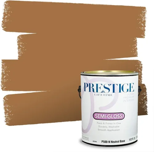 Miniatura 34 de PRESTIGE Pintura exterior e imprimación en uno, bronceado Aberdeen, plano, 1 galón