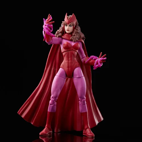 Miniatura 6 de Marvel Legends Series Scarlet Witch - Figura de acción de embalaje retro de 6 pulgadas, 4 accesorios