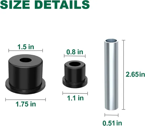 Miniatura 6 de 10L0L Kit completo de bujes de ballesta trasera para carrito de golf eléctrico y de gas EZGO RXV 2008 en adelante