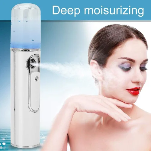 Miniatura 4 de Vapor, vaporizador iónico, vaporizador facial de niebla cálida, aerógrafo hidratante portátil para la piel, maquillaje hidratante de poros