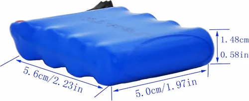 Miniatura 2 de Blomiky 2 baterías de 4.8 V 700 mAh adecuadas para C182 C185 C181 1/18 1:18 RC Truck Rock Crawler Vehicle o RC Car / C181 Batería 2