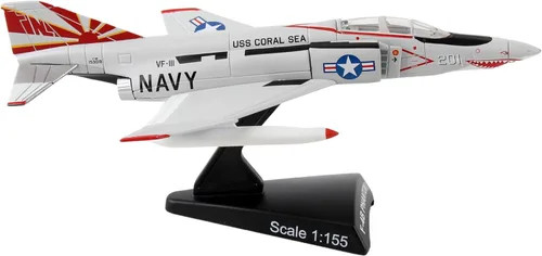 Miniatura 3 de Daron Worldwide Trading Postage Stamp F-4B Phantom II Sundowners Vehículo (Escala 1/155)