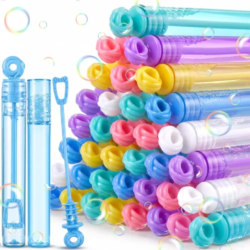 Miniatura 7 de Shappy 24 piezas de mini varitas de burbujas a granel para niños, recuerdos de fiesta, burbujas pequeñas para regalos de cumpleaños, bolsas