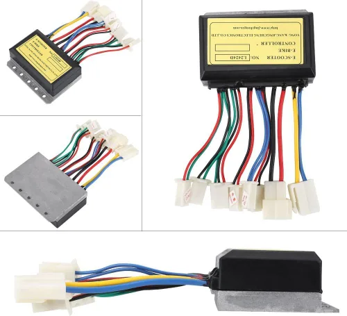 Miniatura 4 de Controlador de motor de scooter eléctrico, controlador de motor cepillado de doble voltaje de 24 V/12 V, compatibilidad universal para viajeros