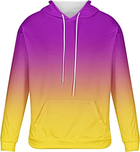 Miniatura 3 de Solid Hoodies for Men Trending Loose Fit Pullover Lightweight Long Sleeve Sweatshirts Drop Shoulder Shirts Tops