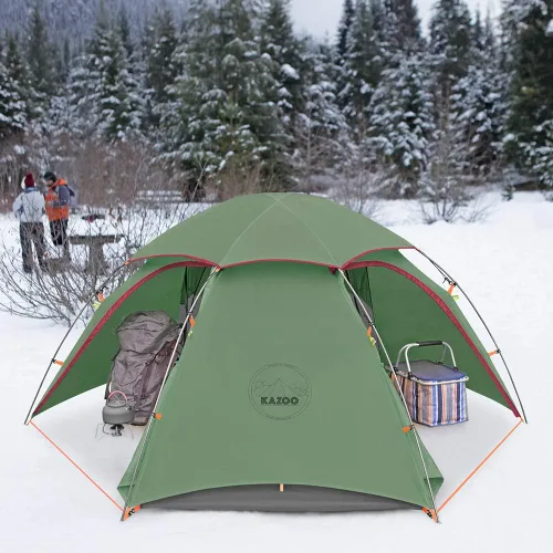 Miniatura 3 de KAZOO Tienda de campaña impermeable para mochilero Ultraligera 1/2 personas Carpa de camping ligera 1/2 personas Tiendas de senderismo Marcos