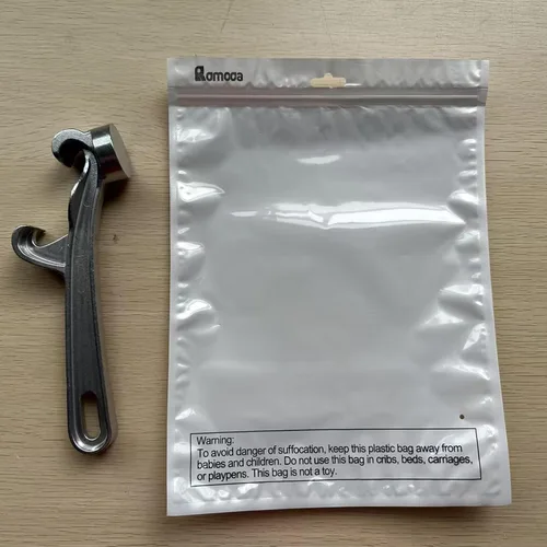 Miniatura 6 de 1 abridor de cubos de 5 galones, cubeta de pintura de aluminio plateado, llave de abridor de tapa, herramienta de extracción de tapas de latas