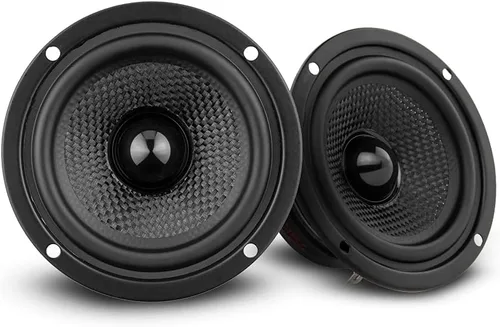 DS18 ZXI-354 - Altavoz de audio para automóvil de rango completo de 3.5 pulgadas con cono de Kevlar 120 vatios 4 ohmios (2 altavoces), color negro