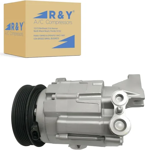 Compresor de CA RYC y embrague de A/C FG676 (se adapta a Chevrolet Equinox 3.0L 2010-2011; compatible con GMC Terrain 3.0L 2010-2011)