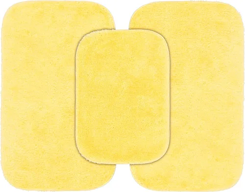 Miniatura 22 de Garland Rug 2 alfombras de baño tradicionales de nailon lavables color morado (17 x 24 pulgadas, 21 x 34 pulgadas), suaves, absorbentes y elegantes
