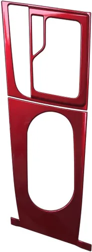 Miniatura 9 de ruihe Cubiertas de panel de consola de palanca de cambios de coche rojo Compatible con Hyundai Elantra 2021 2022 2023 2024 Versión de freno