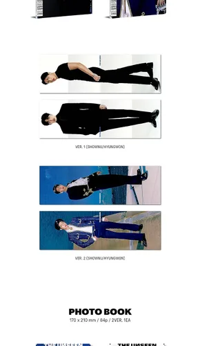 Miniatura 3 de Monsta X Shownu X Hyungwon THE UNSEEN 1st Mini Album Contenido+Tarjeta Foto+Seguimiento Sellado (Jewel Hyungwon Version)