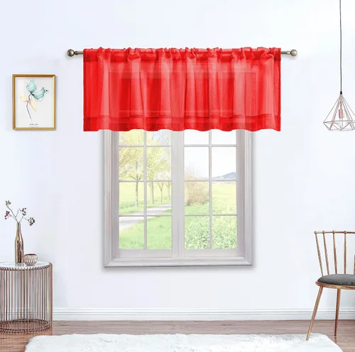 Miniatura 10 de July Joy Cortinas traslúcidas con textura de niveles blancos para cocina, cortinas semitransparentes con bolsillo para barra, cortinas pequeñas