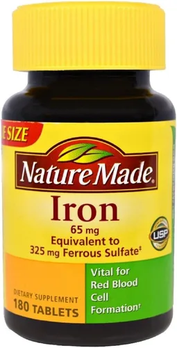 Miniatura 3 de Nature Made Hierro 65 mg, equivalente a 325 mg Sulfato – 300 tabletas, Total 1, 1