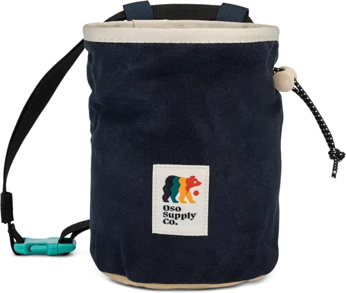 Miniatura 13 de Oso Supply Co - Bolsa de tiza de lona encerada - Bolsillo con cremallera y bolsa de malla para bouldering, escalada en roca, gimnasio, levantamiento