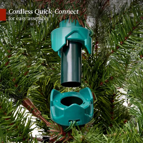 Miniatura 8 de Best Choice Products Árbol de Navidad de Pino Escocés Preiluminado de 6 pies, Decoración Navideña Artificial Premium Predecorada con 946 Puntas