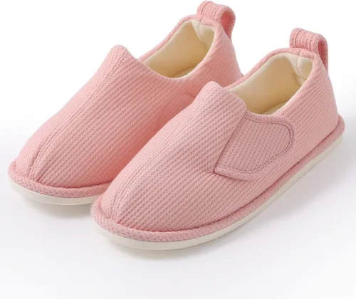 Miniatura 5 de IIITHREE Pantuflas de espuma viscoelástica suaves y ligeras para mujer con forro que absorbe la humedad, cierre ajustable y pantuflas de casa