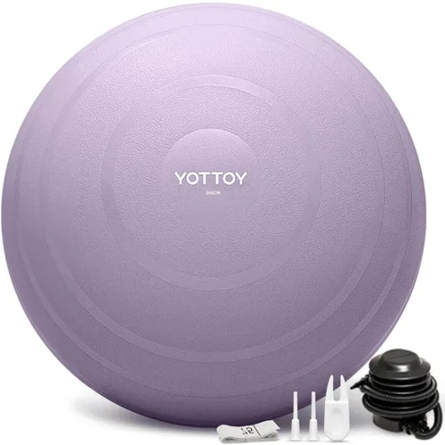 Miniatura 12 de YOTTOY - Pelota de ejercicio antiestallido para entrenamiento, yoga y embarazo, extragruesa para terapia física y fitness