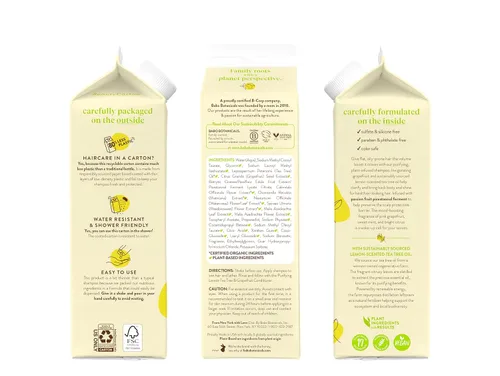 Miniatura 2 de Babo Botanicals Purifying Lemon Tea Tree & Grapefruit Shampoo + Bundle with Conditioner – For Flat, Oily Prone Hair – Add body & shine - Passion
