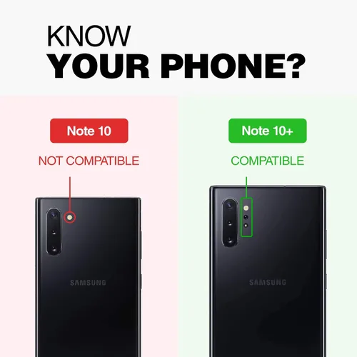 Miniatura 2 de Encased Funda con clip para cinturón compatible con Samsung Galaxy Note 10 Plus (2019 DuraClip) ultra delgada con funda, color negro mate