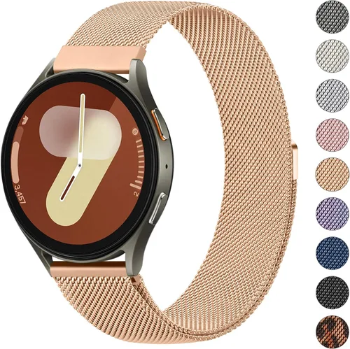 Miniatura 9 de Amzpas Bandas de metal compatibles con Samsung Galaxy Watch 7 Band 1.575 in 1.732 in, Galaxy Watch FE 1.575 pulgadas, 0.787 pulgadas, correa
