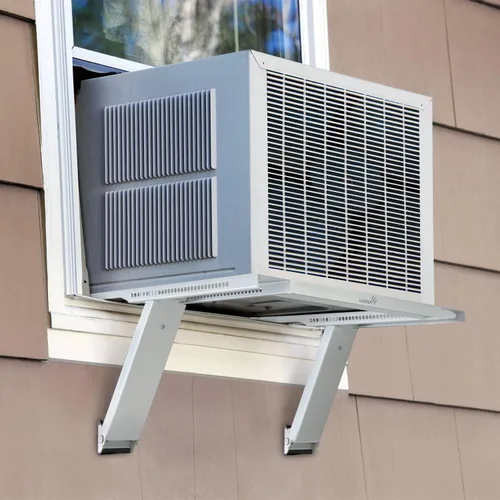 Miniatura 9 de Ivation Soporte de aire acondicionado, no requiere herramientas ni taladros, montaje de CA para ventana fácil de instalar, acero resistente, soporta