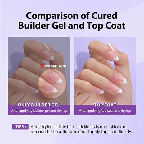 Miniatura 3 de BTArtboxnails XCOATTIPS - Gel protector constructor para uñas, sin astillado para efecto de peluquería, más de 30 días, larga duración, 0.5 onzas