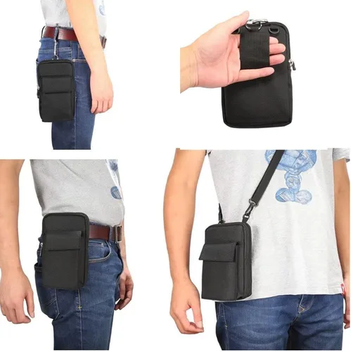 Miniatura 2 de Bolso cruzado universal para teléfono celular, bolsa de cinturón para deportes al aire libre, funda para llevar teléfono móvil, con correa