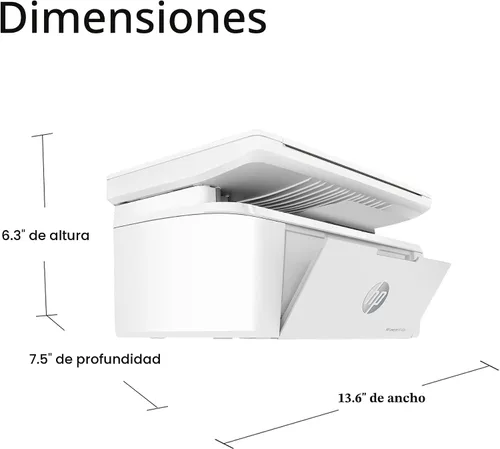 Miniatura 4 de HP Laserjet MFP M140w Impresora inalámbrica en blanco y negro, impresión, escaneo, copia, velocidades rápidas, fácil configuración, impresión móvil