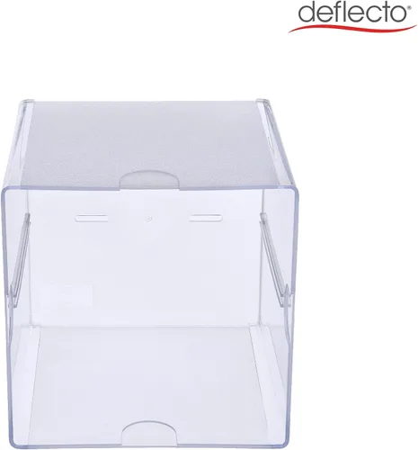 Miniatura 4 de deflecto Organizador de cubos apilables, 1 compartimento, 6 x 6 x 6, plástico, transparente 350401-AMZ