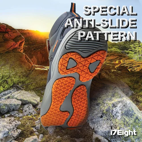 Miniatura 4 de i78 Botas de cuero sintético para niños y niñas, antideslizantes, ligeras, para exteriores, correr, senderismo, senderismo, senderismo