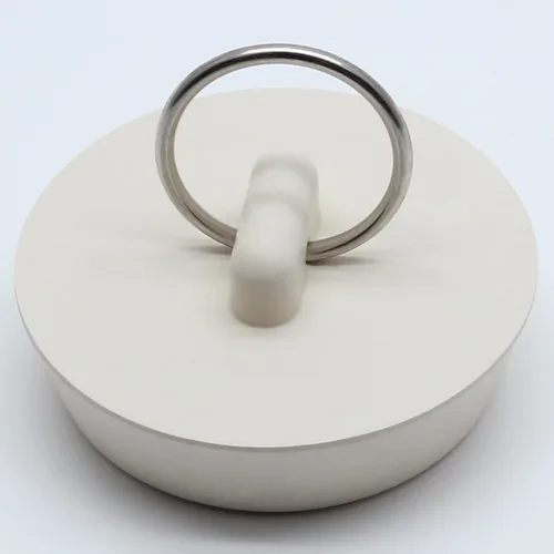 Miniatura 3 de Bonsicoky 2 Piezas de Tapón de Drenaje de Goma Se Adapta de 1-1/2 Pulgadas a 1-5/8 Pulgadas, Tapón de Drenaje de Bañera con Anillo Colgante, Tapón