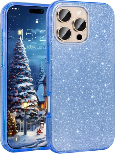 Miniatura 32 de MATEPROX - Funda compatible con iPhone Air de 6.5' [2025], carcasa protectora de 3 capas con purpurina brillante y tendencia, anti-arañazos y a