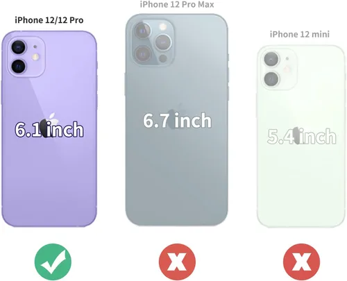 Miniatura 7 de Funda compatible con iPhone 12/12 Pro, patrón de bandera estadounidense, parte trasera de policarbonato duro, lados de TPU suave, protección a