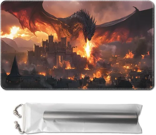 Miniatura 42 de MTG - Tapete de juego de 24 x 14 pulgadas, bolsas de almacenamiento con parte trasera antideslizante, ideal para entusiastas
