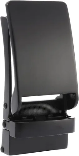 Miniatura 9 de EXCEART 2 hebillas de cinturón para hombre de aleación de negocios con hebilla automática única para cinturón (negro)
