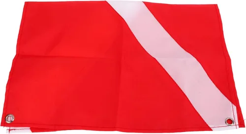 Miniatura 4 de Banderas de buceo, bandera internacional de buceo de pesca submarina roja y blanca, bandera alfa de color brillante, bandera de buceo para barco