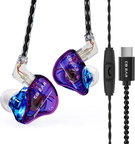 Miniatura 22 de YINYOO KBEAR KS1 Auriculares USB C con Sonido Cristalino, Auriculares Tipo C con Micrófono y Control de Volumen para iPhone 16/17
