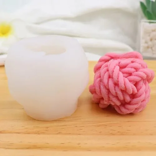 Miniatura 5 de Velas de burbujas antiadherentes, moldes de silicona en forma de cubo de aromaterapia 3D, cera de jabón, molde de silicona para hacer velas de cera