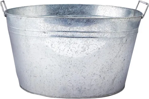 Miniatura 11 de Simple Elements - Bañera galvanizada para bebidas de 2.5 galones, cubo de hielo multifuncional, bañera de bebidas para fiestas, eventos y decoración