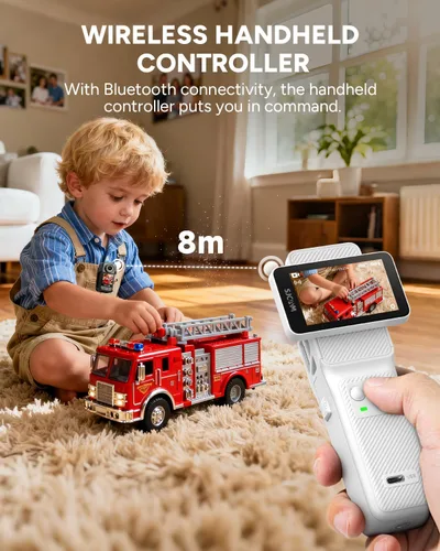 Miniatura 5 de SJCAM C400 4K Travel Vlogging Cámara con tarjeta de 64 GB, cámara corporal de grabación 7H para creadores de YouTube, estabilizador de 6 ejes