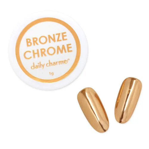 Polvo de uñas cromado cromado diario, 0.03 oz, polvo de inmersión metálico para arte de uñas, polvo cromado de manicura con efecto espejo, manicura
