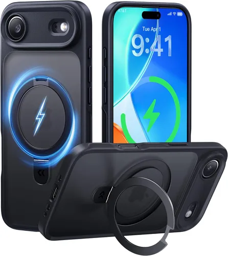 Miniatura 10 de CASEKOO- Funda para iPhone 15 c/soporte magnético invisible [protecc. militar contra caídas] [compatible c/MagSafe], a prueba de impactos, delgada